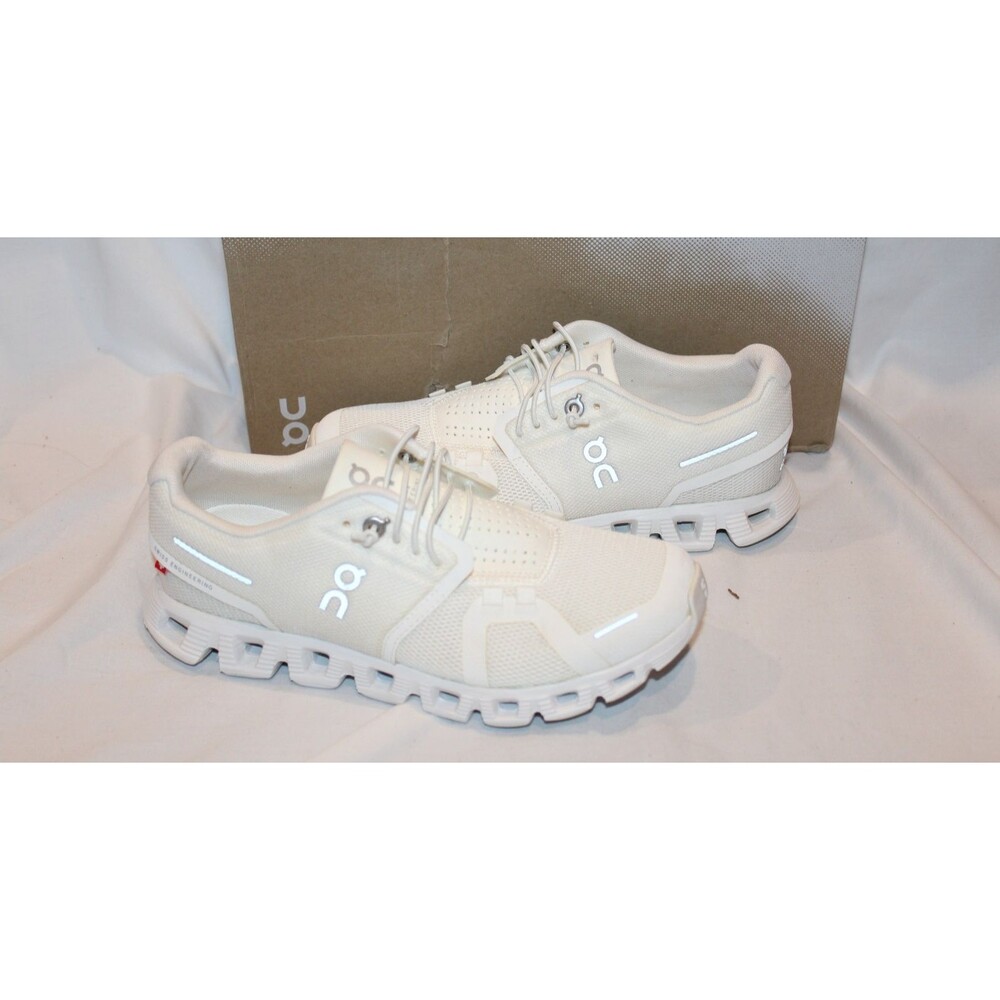 NEW ON CLOUD WOMEN'S CLOUD 5 RUNNING SHOES SNEAKERS WHITE SZ 6